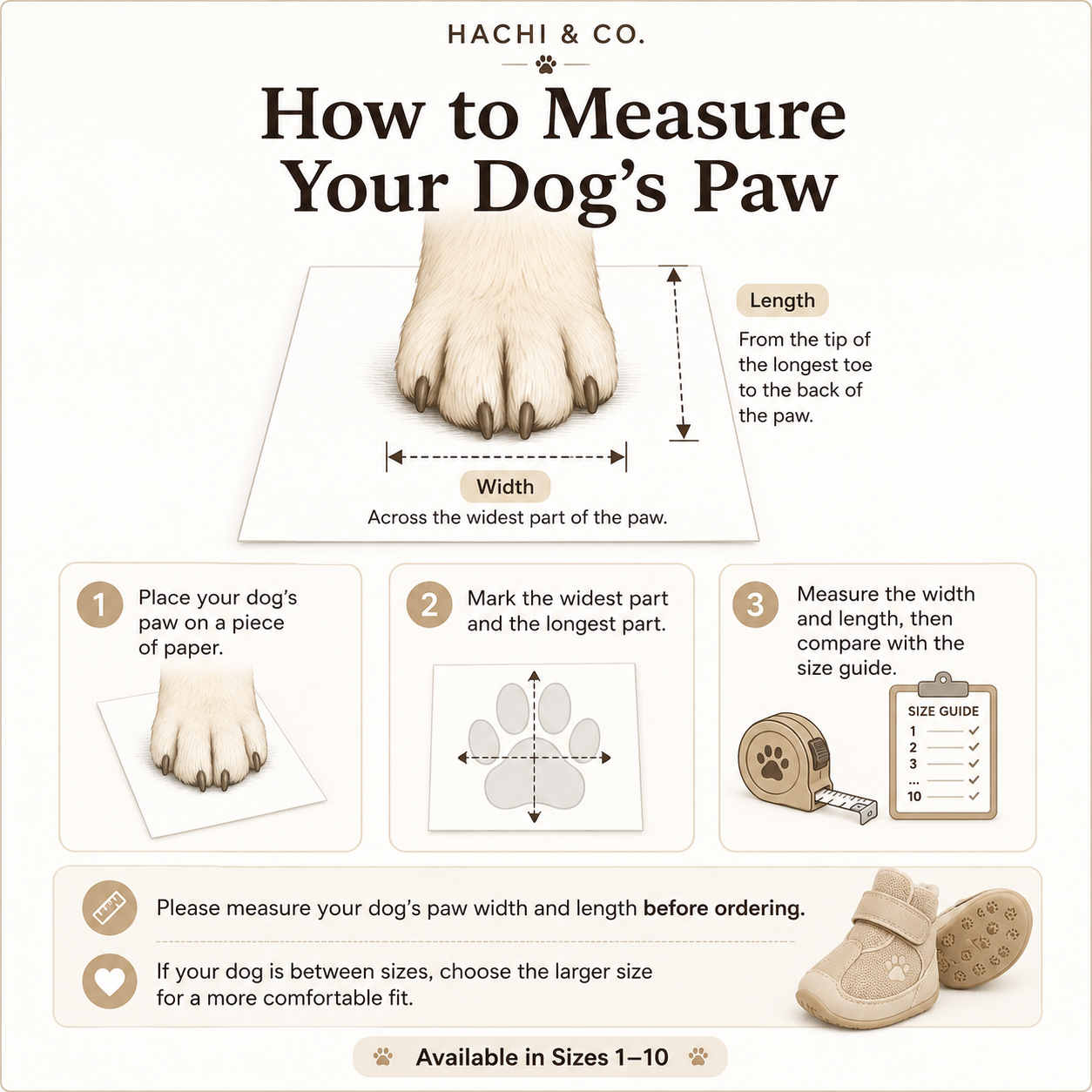 Hachi & Co. Glow-in-the-Dark Dog Shoes — Set of 4