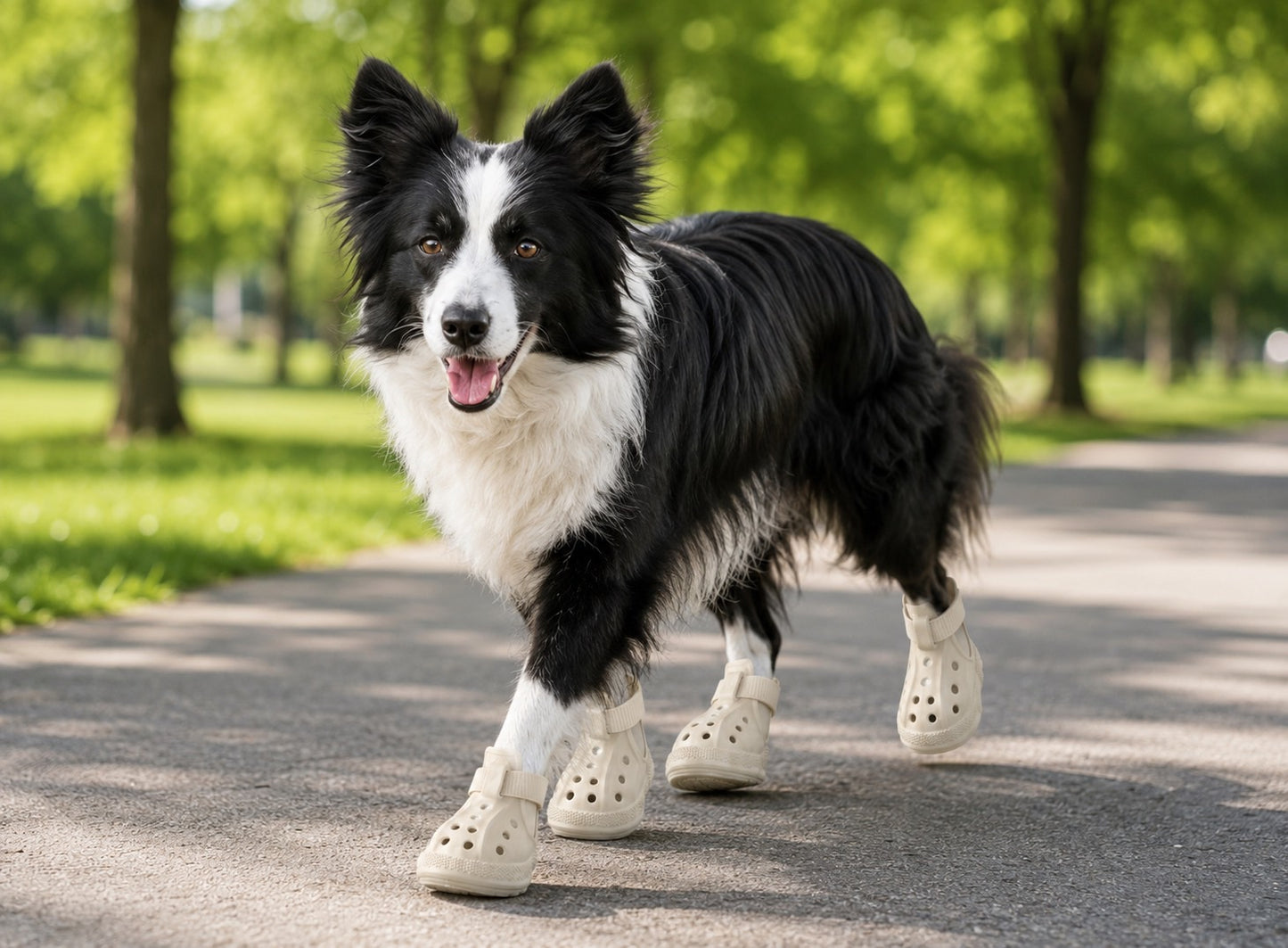 Hachi & Co. Glow-in-the-Dark Dog Shoes — Set of 4