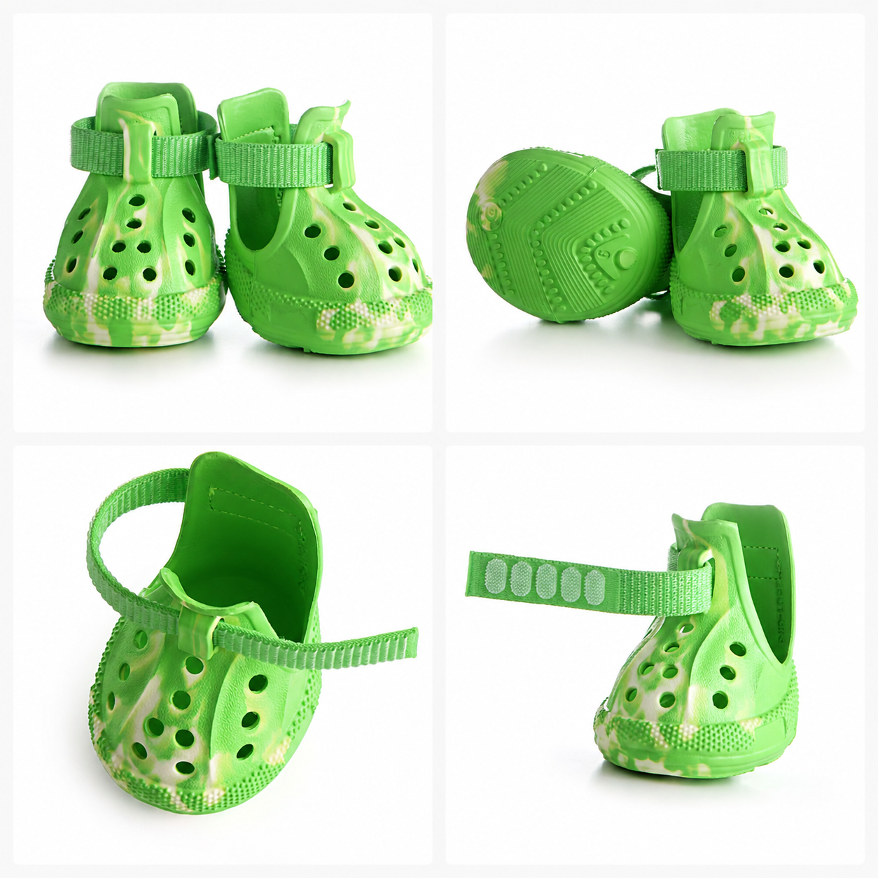 Hachi & Co. Glow-in-the-Dark Dog Shoes — Set of 4