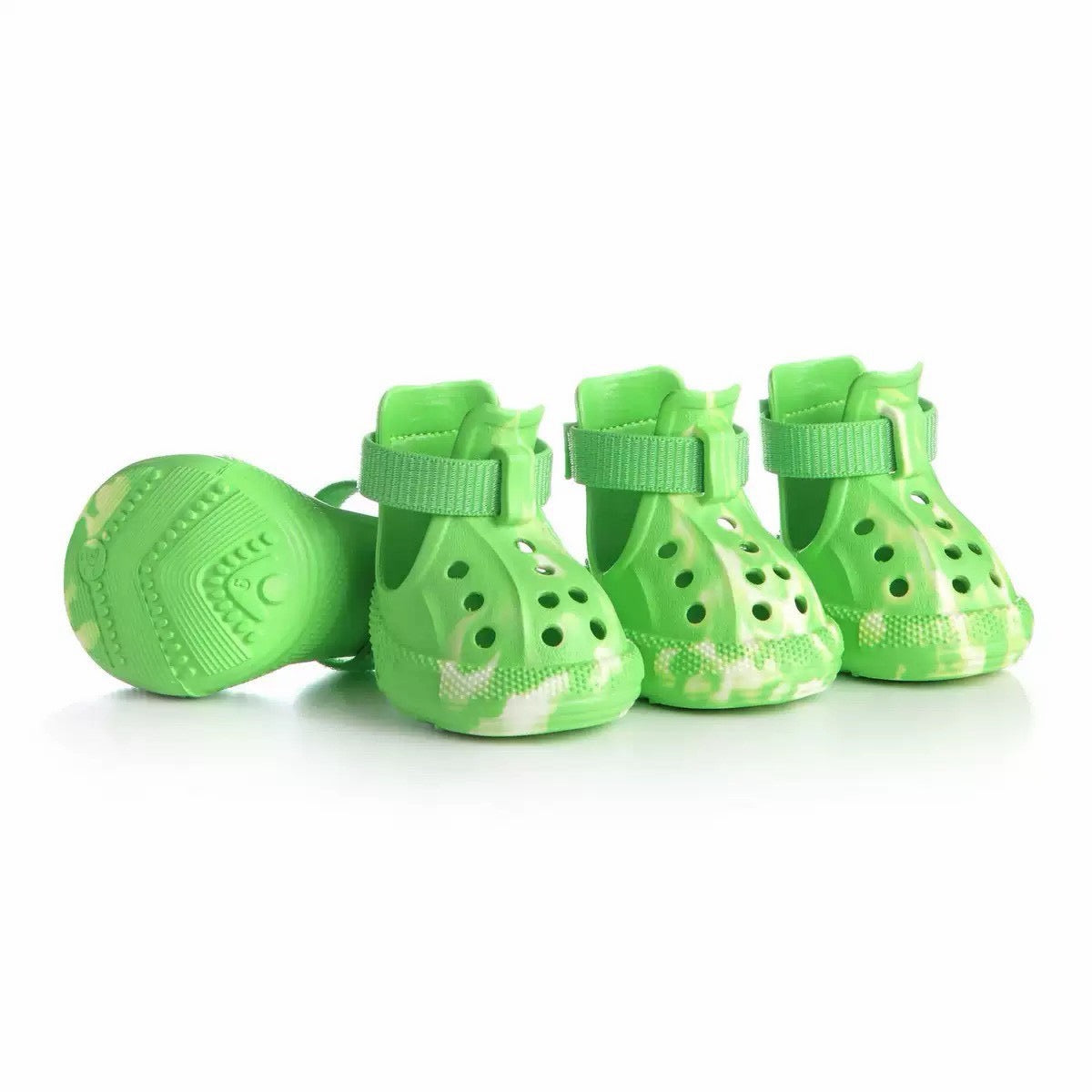 Hachi & Co. Glow-in-the-Dark Dog Shoes — Set of 4