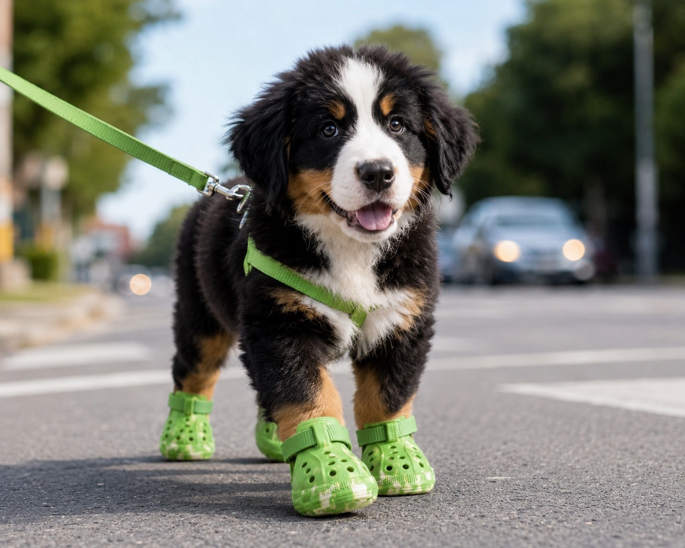 Hachi & Co. Glow-in-the-Dark Dog Shoes — Set of 4