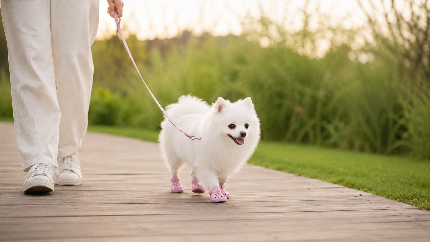 Hachi & Co. Glow-in-the-Dark Dog Shoes — Set of 4