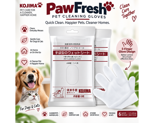 PawFresh™ Pet Cleaning Gloves — 3-Pack Starter Bundle