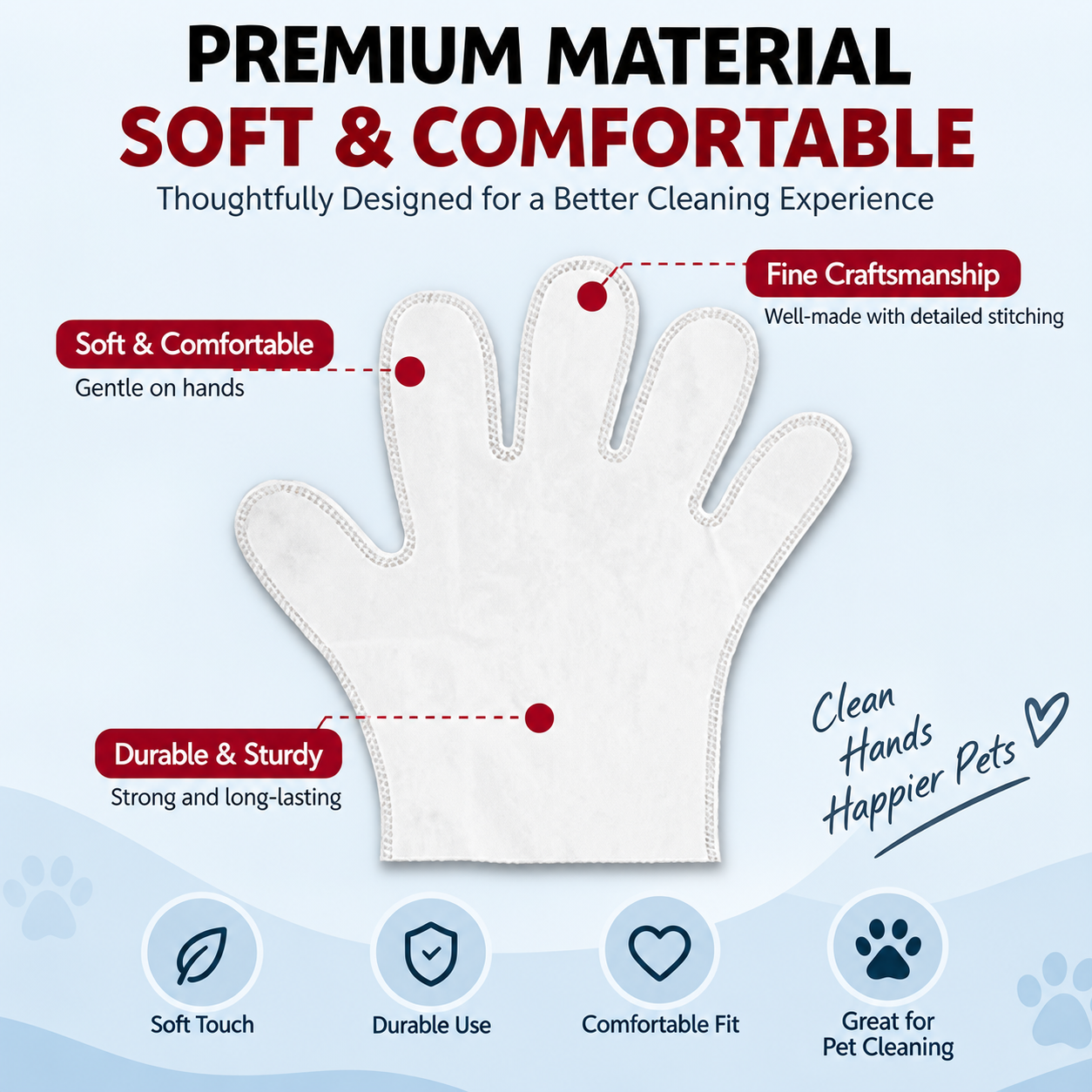 PawFresh™ Pet Cleaning Gloves — 3-Pack Starter Bundle