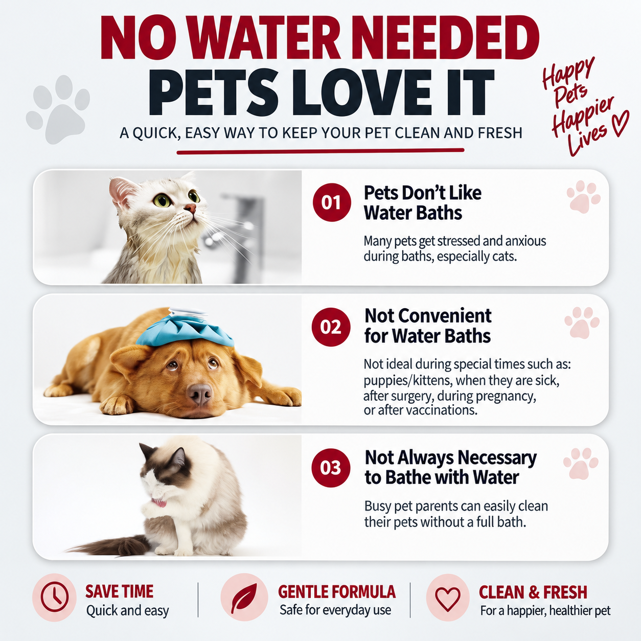 PawFresh™ Pet Cleaning Gloves — 3-Pack Starter Bundle